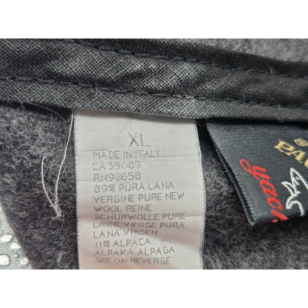 Paul & Shark Yachting Hat Size XL 89% Pure Virgin Wool 11% Alpaca Gray Italy Cap
